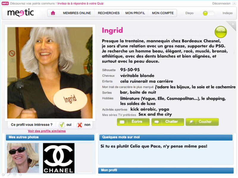 Meetic Ingrid