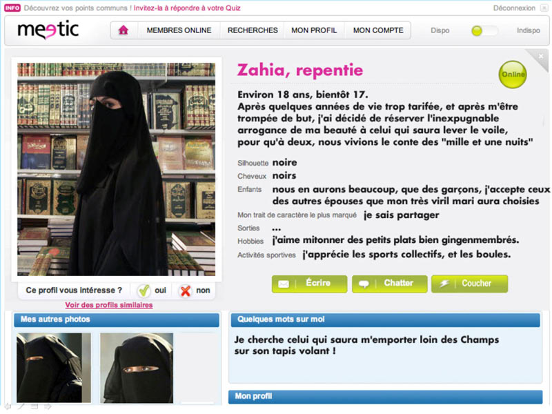 Meetic Zahia